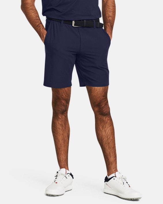 Men's UA Drive Tapered Shorts in Blue image number 0